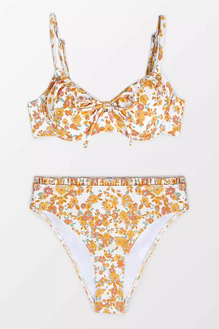 Cupshe Hunter Ditsy Floral Underwire Bikini 3 Cupshe Hunter Ditsy Floral Underwire Bikini - Image 3