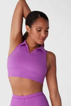 Cupshe Tropix Shirt Collar Crop Sports Bra