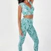 Cupshe Pandora Snake V-neck Crop High Waisted Matching Set