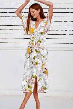 Cupshe Lila A-Shape Elastic Waist Maxi Dress