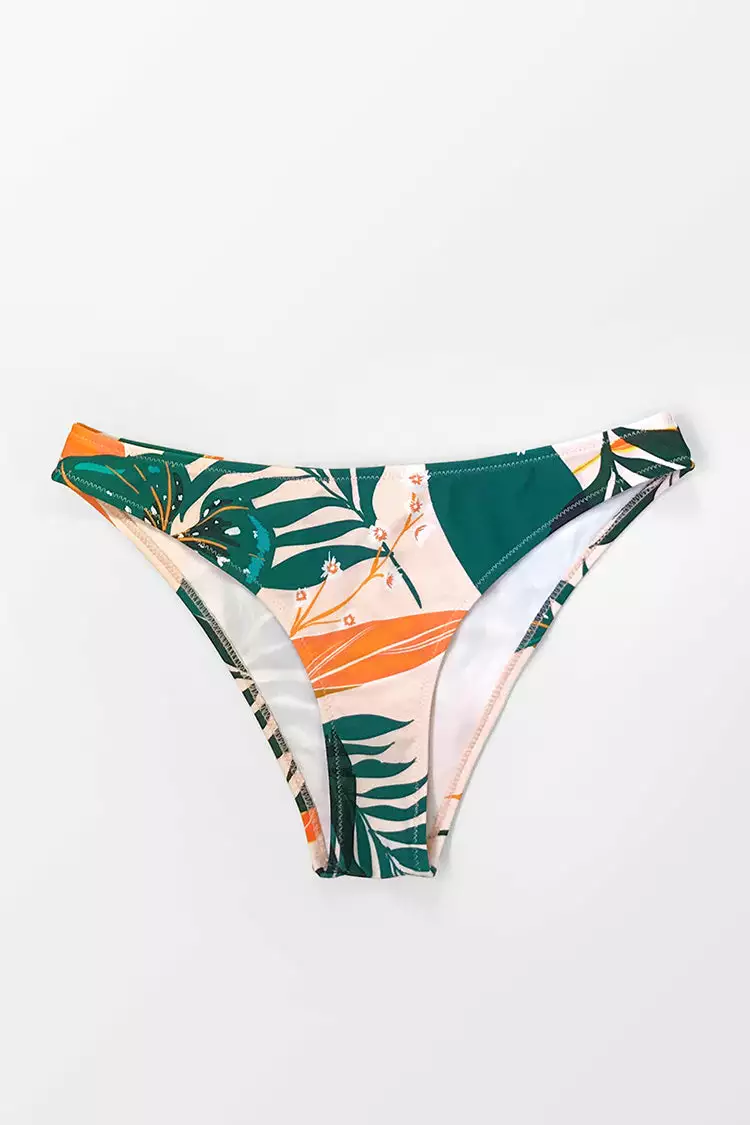 Cupshe Bright Leafy Print Bikini Bottom 3 Cupshe Bright Leafy Print Bikini Bottom - Image 3