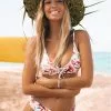 Cupshe Floral And Striped Reversible Bikini