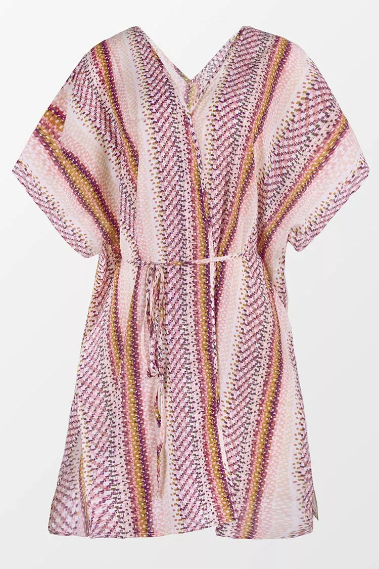 Cupshe Mckenna Geometric Print V Neck Kimono 3 Cupshe Mckenna Geometric Print V Neck Kimono - Image 3