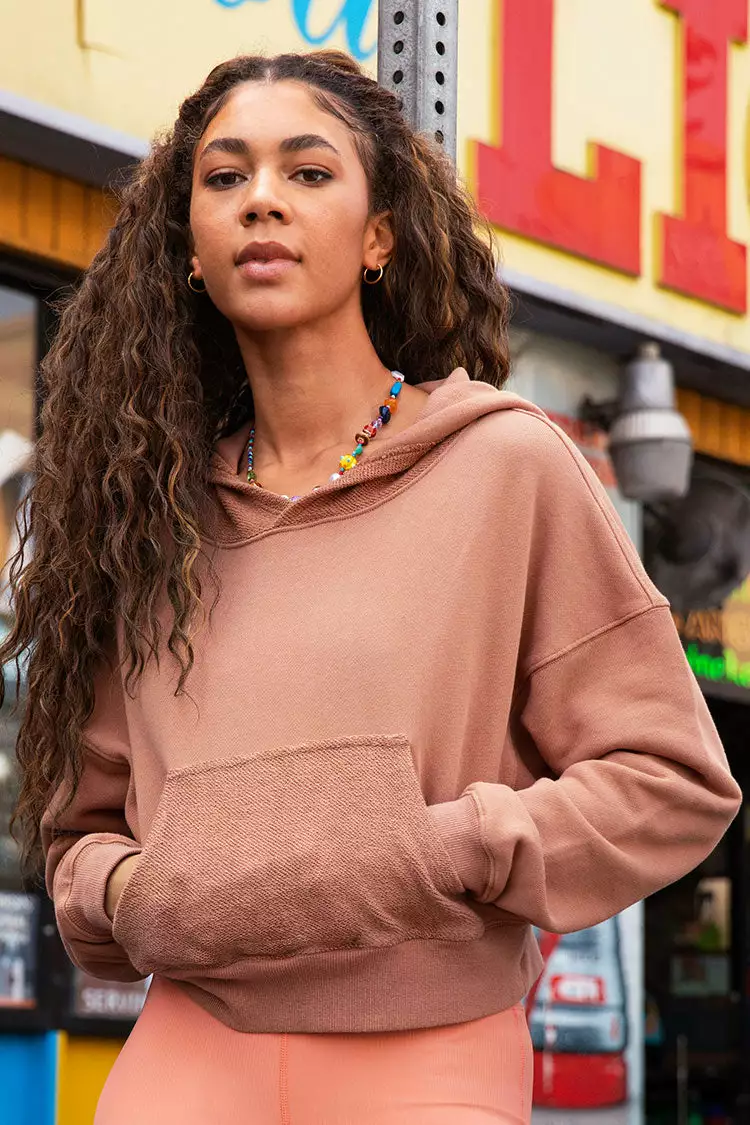 Cupshe Barbados Drop Shoulder Crop Long Sleeve Hoodie 1 Cupshe Barbados Drop Shoulder Crop Long Sleeve Hoodie