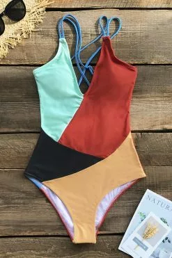 Cupshe Colorblocked V-Neck One Piece Swimsuit 12 Cupshe Colorblocked V-Neck One Piece Swimsuit -Deals Cupshe Store 1 11f818f5 9539 49cd bfcb 865d01f0f80a