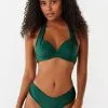 Cupshe Khloe Underwire Ruched Halter Bikini