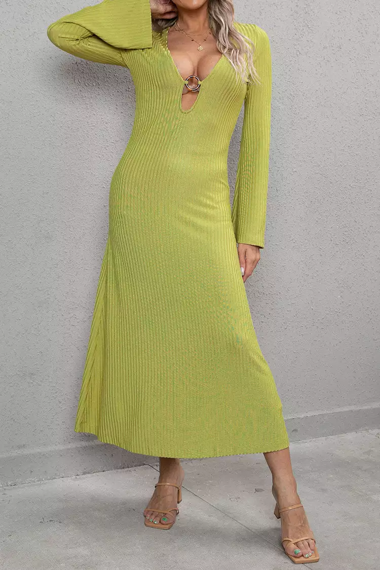 Cupshe Nadine Plunge O-ring Maxi Cover Up 1 Cupshe Nadine Plunge O-ring Maxi Cover Up