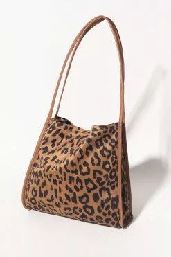Cupshe Leopard Brown Double Handle Shoulder Bag