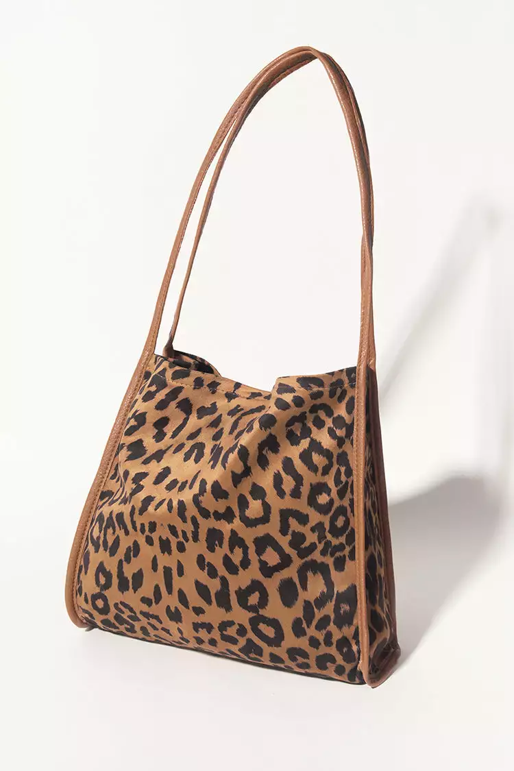Cupshe Leopard Brown Double Handle Shoulder Bag 1 Cupshe Leopard Brown Double Handle Shoulder Bag