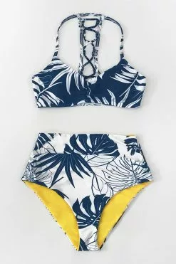 Cupshe Blue and White Leafy High Waisted Bikini 15 Cupshe Blue and White Leafy High Waisted Bikini -Deals Cupshe Store 1 1a5bdccd ae10 4b8e 988e a22c1b8aaa95