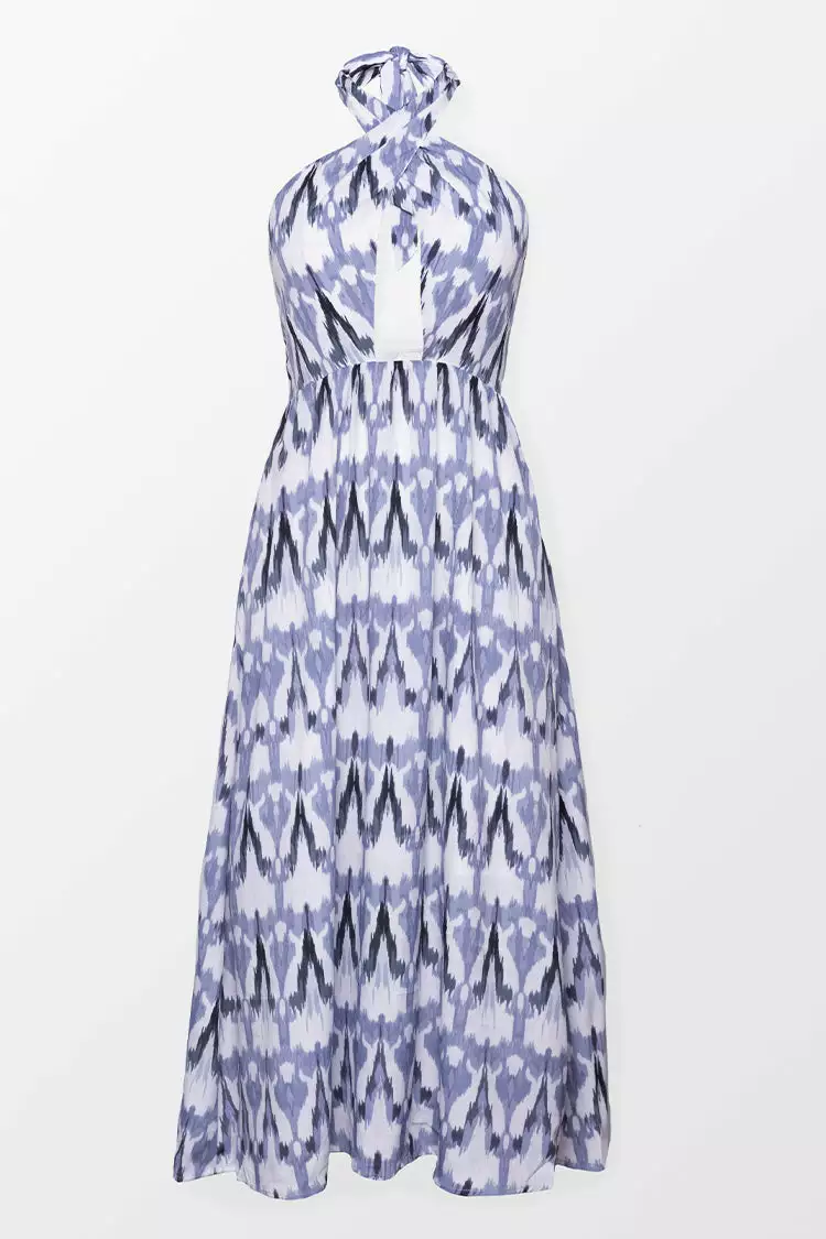 Cupshe Sutton Cross Halter Tie Neck Dress 3 Cupshe Sutton Cross Halter Tie Neck Dress - Image 3