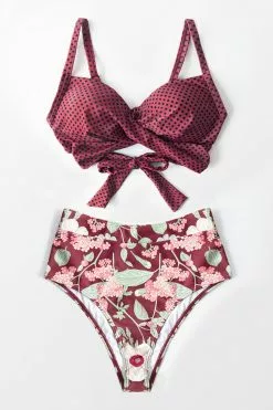 Cupshe Polka Dot and Floral Twist Bikini 6 Cupshe Polka Dot and Floral Twist Bikini -Deals Cupshe Store 1 1e714c74 7895 4d87 a85e dc366554ef1a
