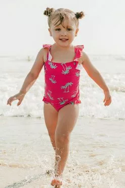 Cupshe Reyna Palm Tree One Piece Swimsuit For Toddler Girls And Girls