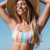 Cupshe Soleil Stripe Bralette Bikini Top