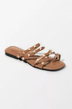 Cupshe Baja Open Toe Studded Flat Sandals