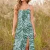 Cupshe Isabel Zebra Striped Dress