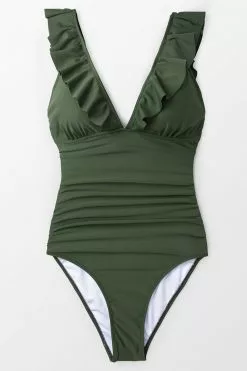 Cupshe Moss Green Ruffle One Piece Swimsuit -Deals Cupshe Store 1 23a19d1c 0775 493b 97dc aef15636a952