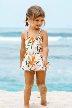 Cupshe Macey Ruffle Crisscross Tankini For Toddler Girls And Girls