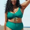 Cupshe Teal Plus Size Bikini