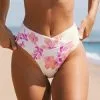 Cupshe Adriana Floral High Waisted Bikini Bottom