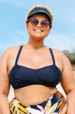 Cupshe Makayla Ruched Plus Size Bikini Top