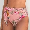 Cupshe Rosy Outlook Sash High Waist Bikini Bottom