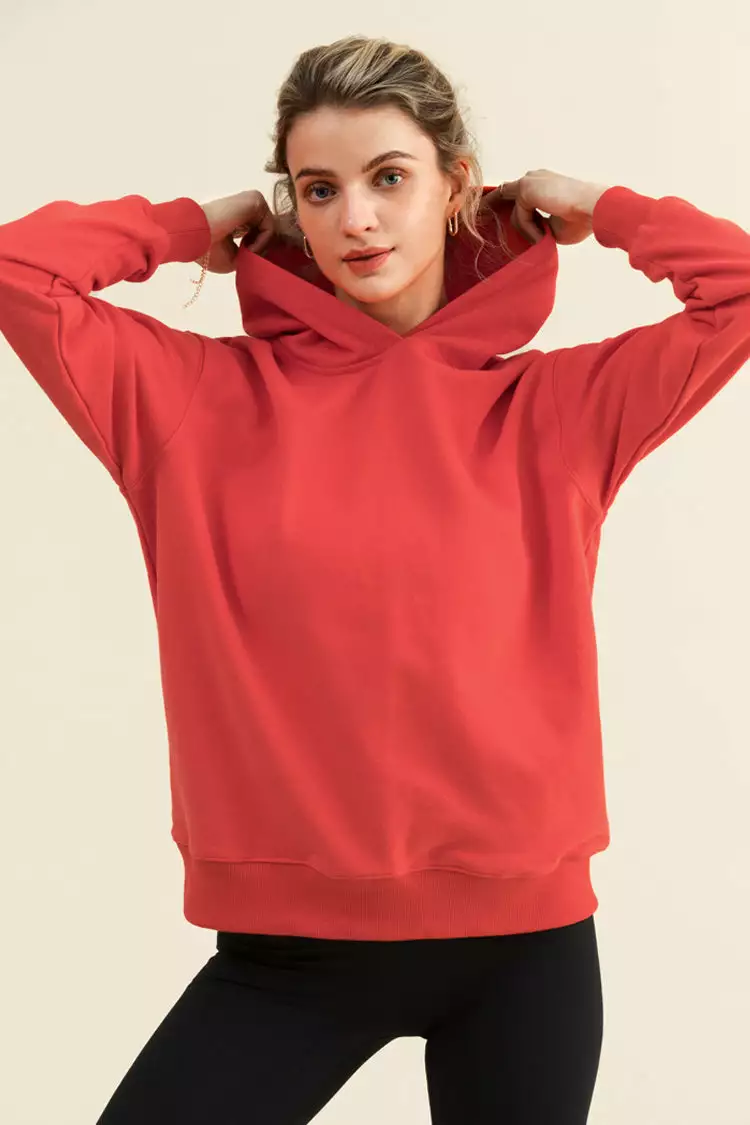 Cupshe Sundae Red Hoodie 1 Cupshe Sundae Red Hoodie