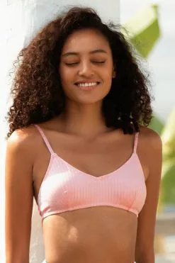 Cupshe Light Pink Strappy Back Bikini Top