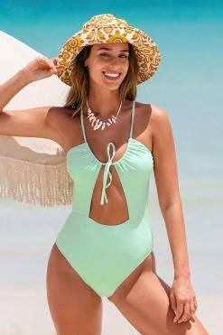 Cupshe Pool Party Tunneled Cutout One Piece Swimsuit