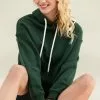 Cupshe Snow Kiss Green Hoodie