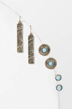 Cupshe Gossip Boho Geometric Print Earrings