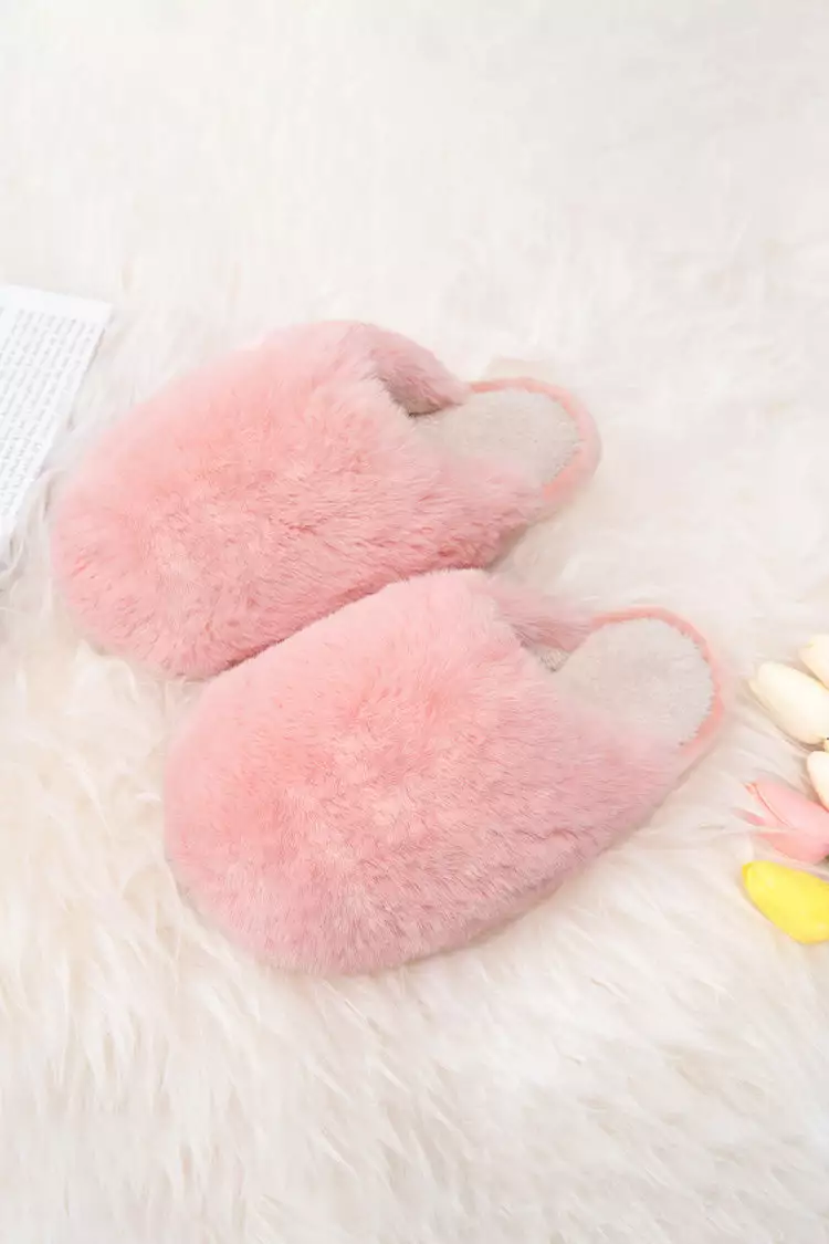 Cupshe Lucky Faux Rabbit Fur Fluffy Slippers 1 Cupshe Lucky Faux Rabbit Fur Fluffy Slippers