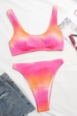 Cupshe Radiant Sun Ombre Bralette Bikini Top & High Waist Bikini Bottom -Deals Cupshe Store 1 2d47f75f b696 4060 aa00 2960f127b92a