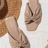 Cupshe Wrapped Up Bowknot Slide Sandals