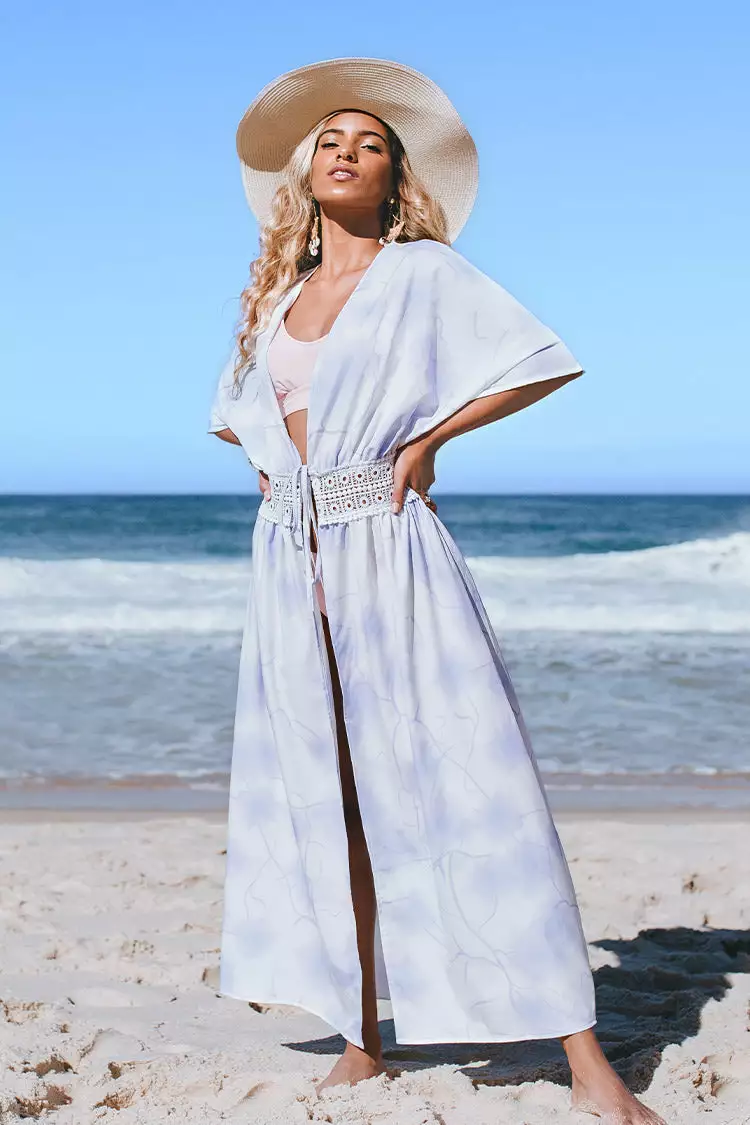 Cupshe Fatima Tie Dye Tie Waist Kimono 1 Cupshe Fatima Tie Dye Tie Waist Kimono