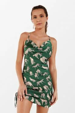 Cupshe Roxanne Row Drape Drawstring Dress