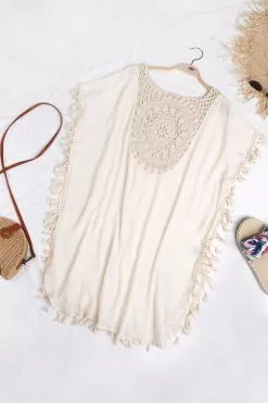 Cupshe Dominique Crochet Tassel Trim Cover Up -Deals Cupshe Store 1 33e5b1f1 4705 4d60 b195 001e20769c9f
