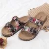 Cupshe Laurel Floral Buckle Strap Slide Sandals