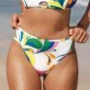 Cupshe Swirlwind Cutout Cheeky High Leg Bikini Bottom