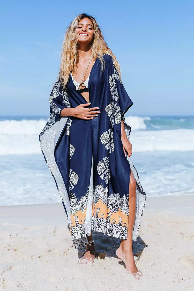 Cupshe Paislee Open Front Split Kimono 1 Cupshe Paislee Open Front Split Kimono
