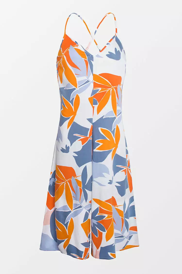 Cupshe Meagan Leafy V-neck Criss Cross Jumpsuit 3 Cupshe Meagan Leafy V-neck Criss Cross Jumpsuit - Image 3