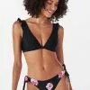 Cupshe Melody Floral Side Ties Ruffle Bikini