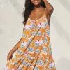 Cupshe Riley Yellow Floral Sleeveless Dress
