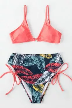 Cupshe Pink And Leafy Triangle High Waisted Bikini 7 Cupshe Pink And Leafy Triangle High Waisted Bikini -Deals Cupshe Store 1 4422ecd9 c968 4250 8499 3bff8dd2d33a