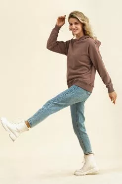 Cupshe Sundae Brown Hoodie