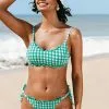 Cupshe Lucille Gingham Tie Side Bikini