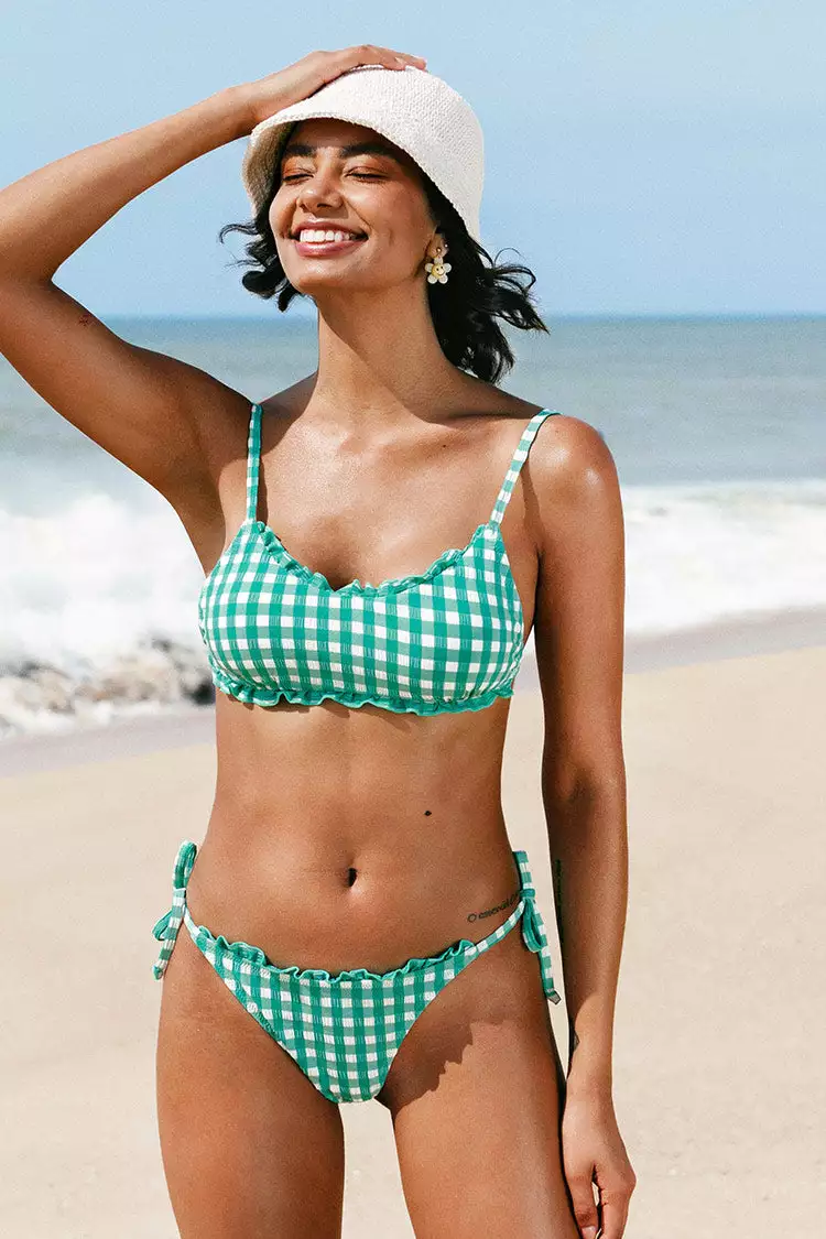 Cupshe Lucille Gingham Tie Side Bikini 1 Cupshe Lucille Gingham Tie Side Bikini