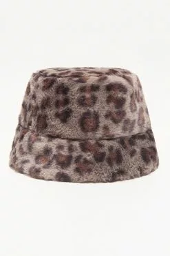 Cupshe Dynamic star Leopard Fluffy Bucket Hat