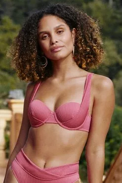 Cupshe Carson Rib Underwire Bikini Top