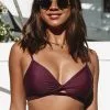 Cupshe Shangrila Solids Twist Front Bra Bikini Top